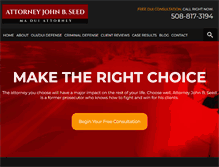 Tablet Screenshot of johnseedlaw.com